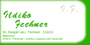 ildiko fechner business card